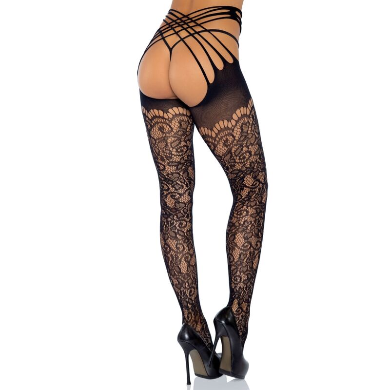 LEG AVENUE - WRAP AROUND CROTHLESS TIGHTS ONE SIZE - Image 3