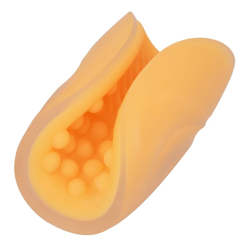 CALEXOTICS – BEADED GRIP MASTURBATOR ORANGE