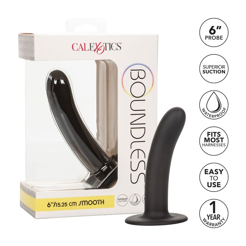 CALEXOTICS – BOUNDLESS DILDO 15.25 CM HARNESS COMPATIBLE SMOOTH