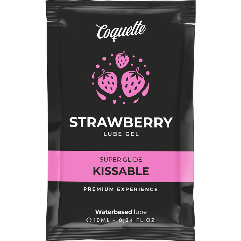 COQUETTE CHIC DESIRE – STRAWBERRY WATER BASED KISSABLE LUBRICANT POCKET 10 ML