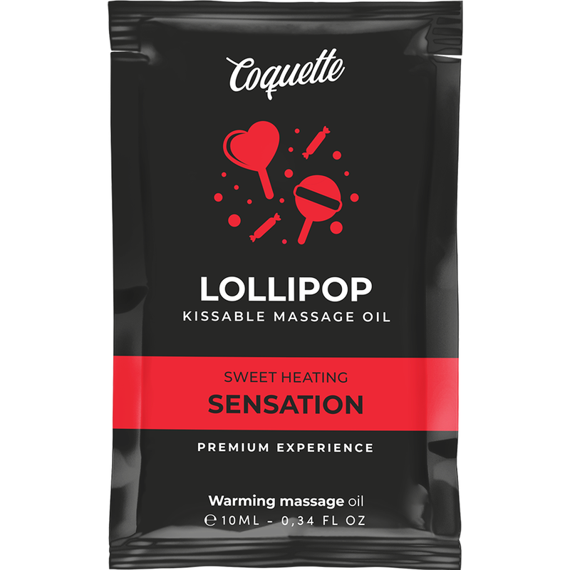 COQUETTE CHIC DESIRE – POCKET LOLLIPOP KISSABLE MASSAGE OIL HEATING SENSATION 10 ML
