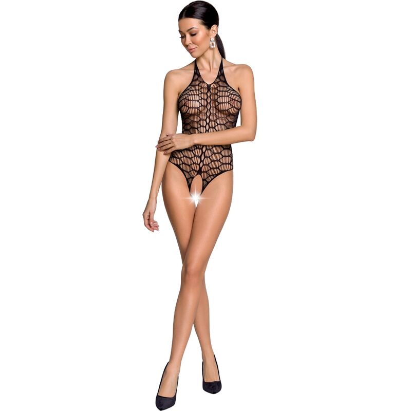 PASSION – WOMAN BS087 BLACK BODYSTOCKING ONE SIZE