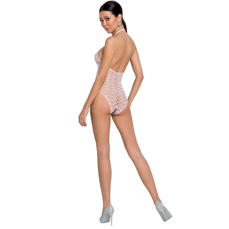 PASSION – WOMAN BS087 WHITE BODYSTOCKING ONE SIZE