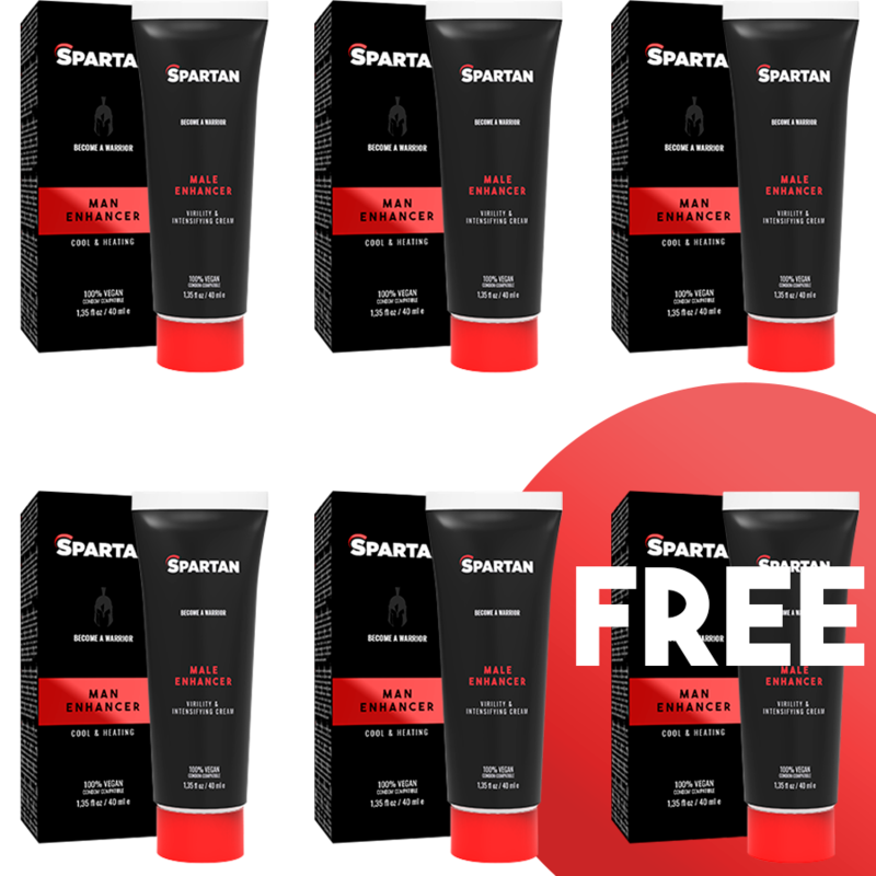 SPARTAN – COUPLE GEL VIRILITY AND INSENSIFYING 100% VEGAN CREAM 5+1 FREE