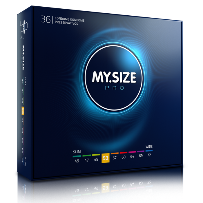 MY SIZE – PRO CONDOMS 53 MM 36 UNITS