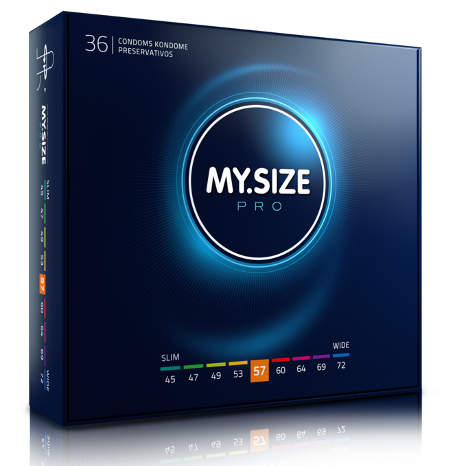 MY SIZE – PRO CONDOMS 57 MM 36 UNITS