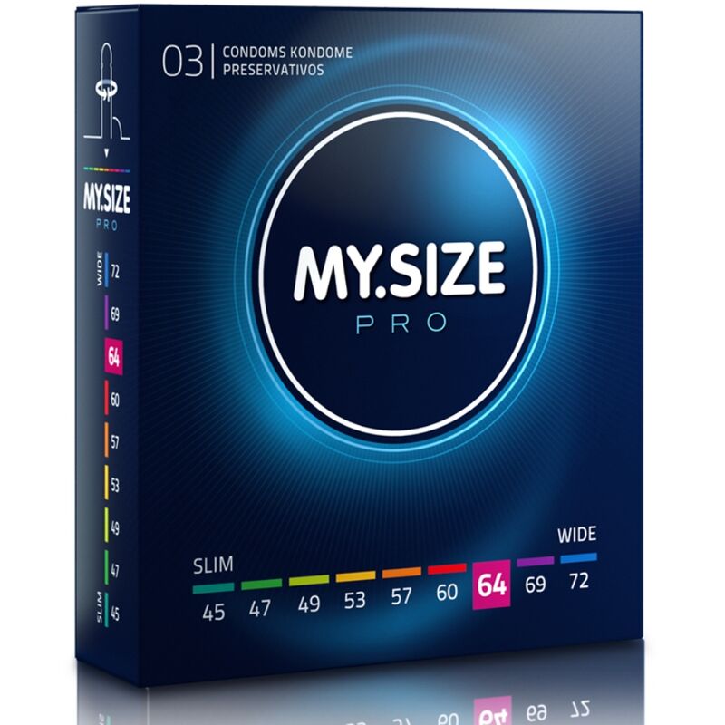 MY SIZE – PRO CONDOMS 64 MM 3 UNITS