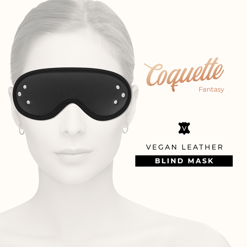 COQUETTE CHIC DESIRE – FANTASY VEGAN LEATHER BLIND MASK WITH NEOPRENE LINING