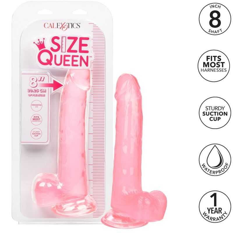 CALEXOTICS – SIZE QUEEN DILDO PINK 20.3 CM
