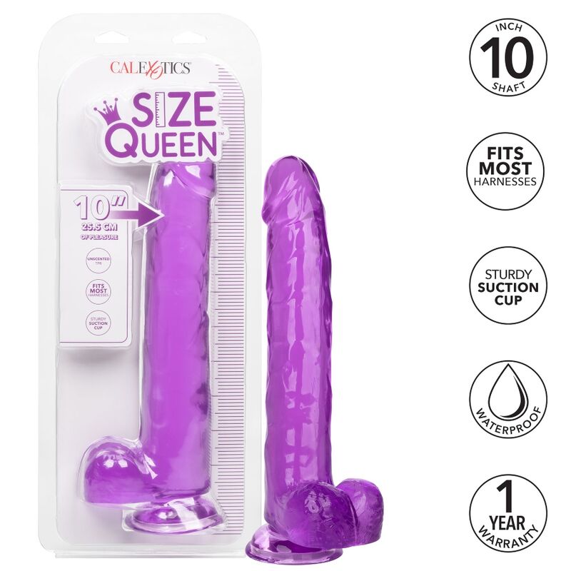 CALEXOTICS – SIZE QUEEN DILDO PURPLE 25.5 CM
