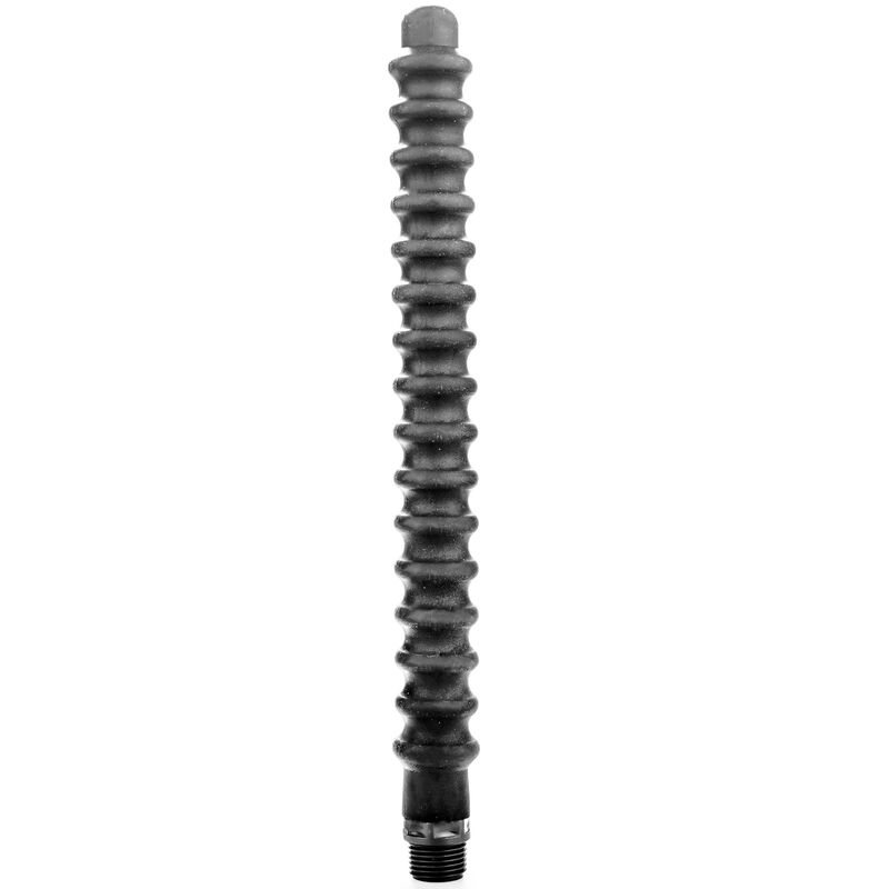 ALL BLACK – MEGA RIPPLE SHOWER ANAL SILICONE 28.5 CM