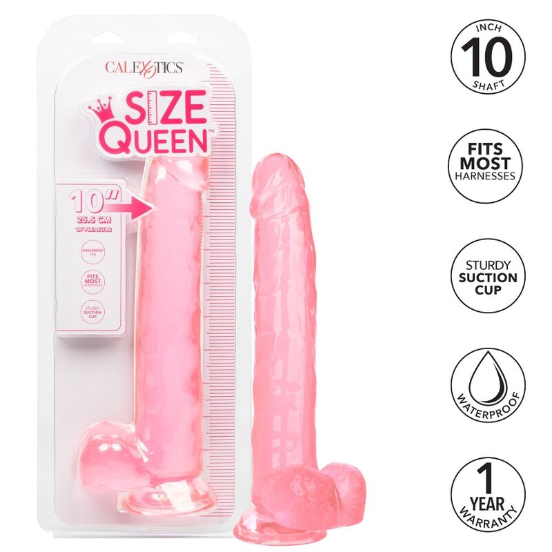 CALEXOTICS – SIZE QUEEN DILDO PINK 25.5 CM