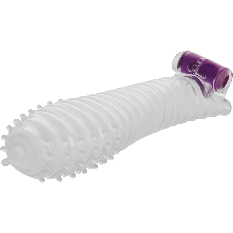 OHMAMA – TEXTURED PENIS SHEATH WITH VIBRATING BULLET