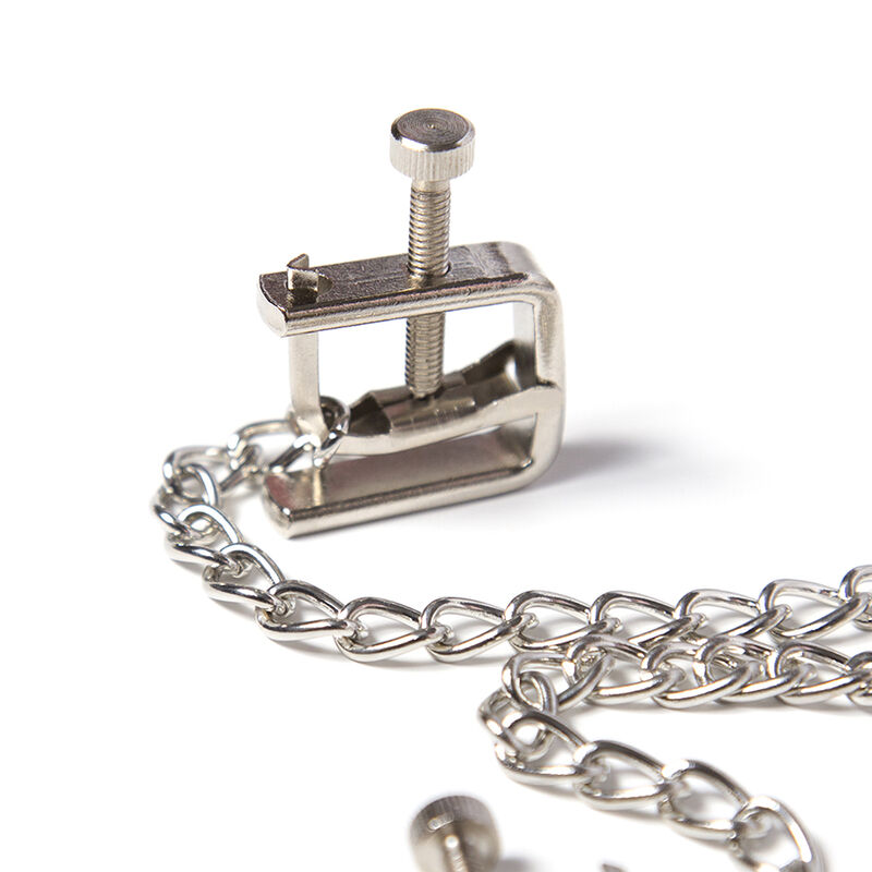 OHMAMA FETISH - METAL SCREW CLAMPS WITH CHAIN - Image 3