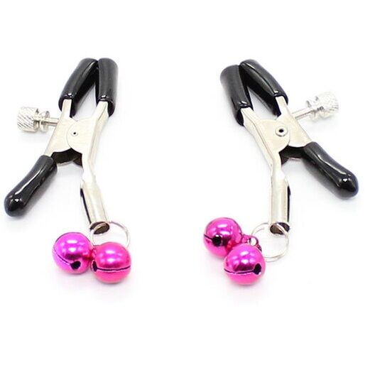 OHMAMA FETISH – NIPPLE CLAMPS WITH PINK BELL