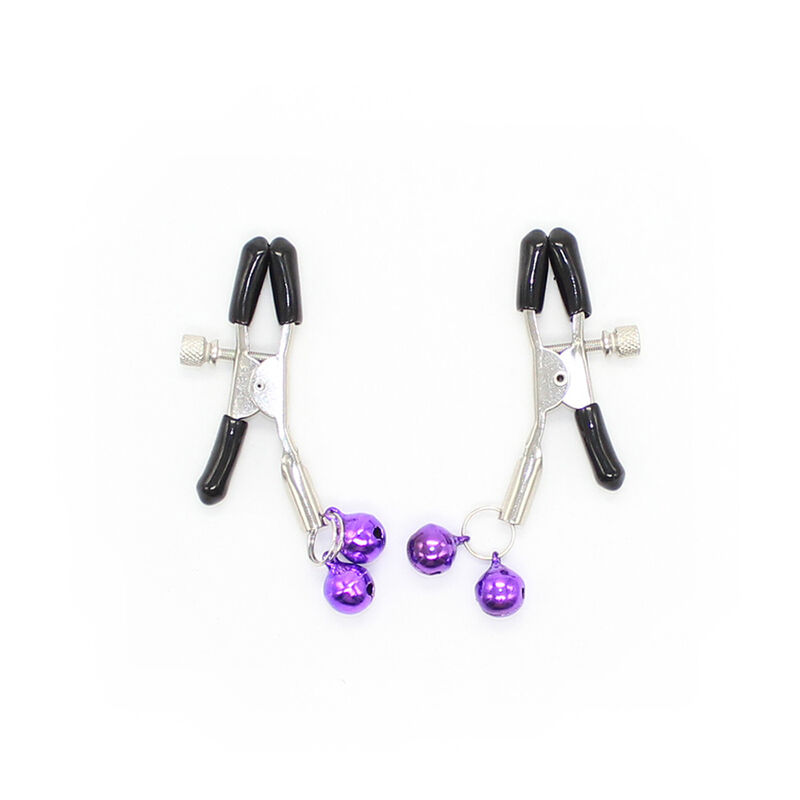 OHMAMA FETISH – NIPPLE Clamps WITH LILAC BELL