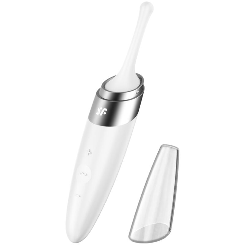 SATISFYER – TWIRLING DELIGHT CLIT TIP VIBRATOR WHITE