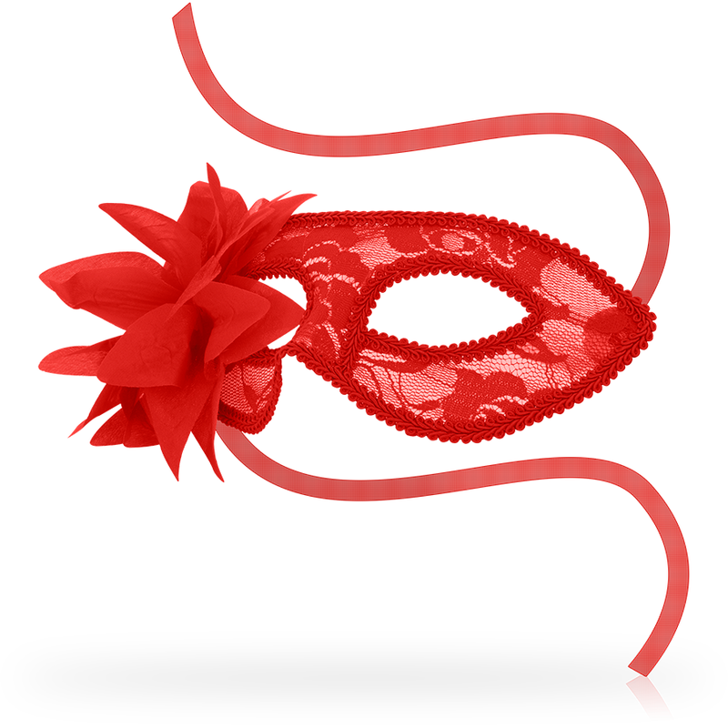 OHMAMA – MASKS MASKS WITH LACE AND RED FLOWER