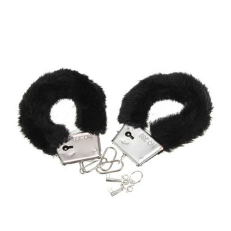 DIABLO PICANTE – PLEASURE FURRY HANDCUFFS BLACK