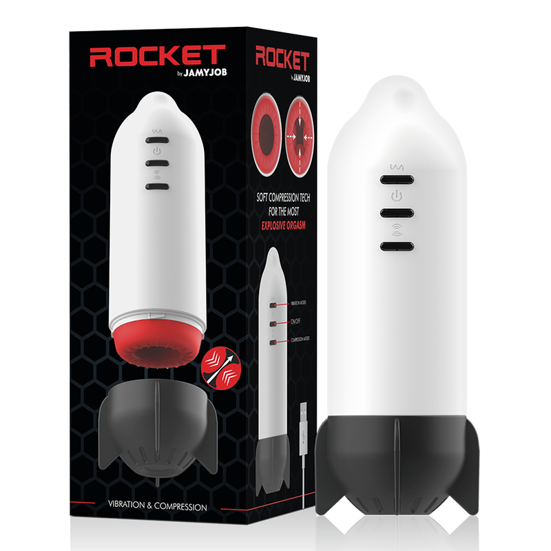 JAMYJOB – ROCKET MASTURBATOR SOFT COMPRESSION TECH AND VIBRATION