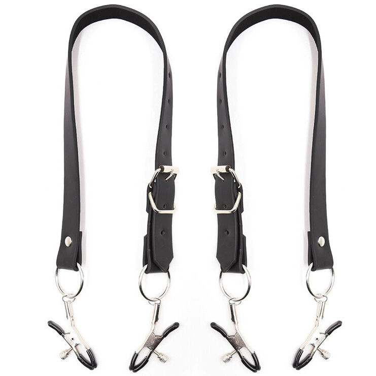 OHMAMA FETISH – CLITORIS CLAMPS WITH LEG STRAPS