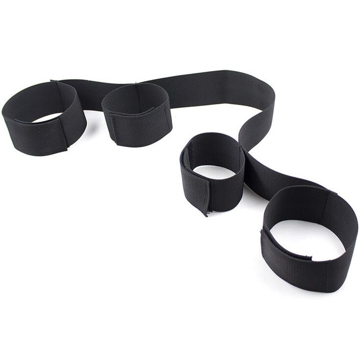 OHMAMA FETISH – SPREADER SOFT BAR FULL NYLON WRIST RESTRAINTS