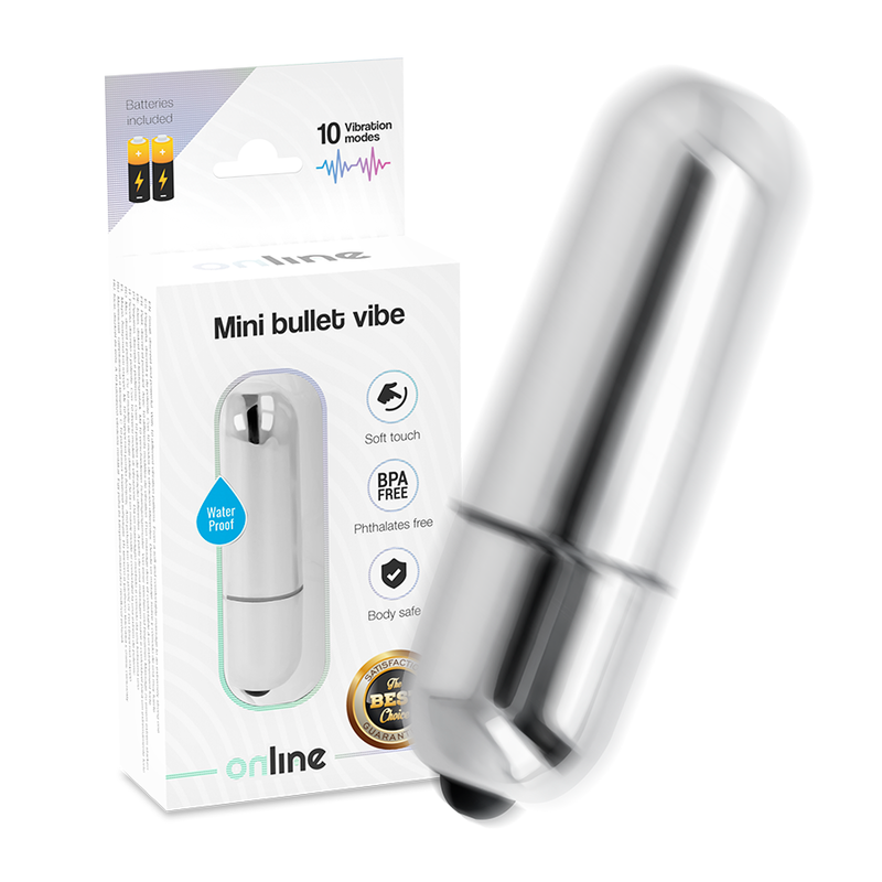 ONLINE – MINI BULLET VIBE SILVER
