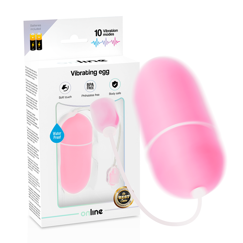 ONLINE – WATERPROOF VIBRATING EGG PINK
