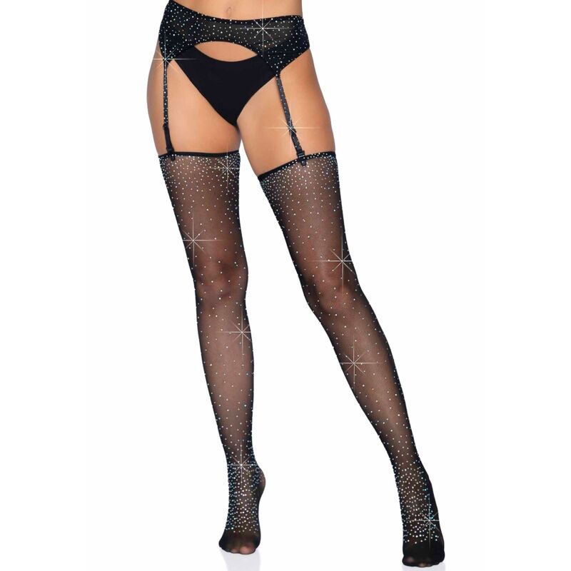 LEG AVENUE – GARTER BELT AND STOCKINGS SET ONE SIZE