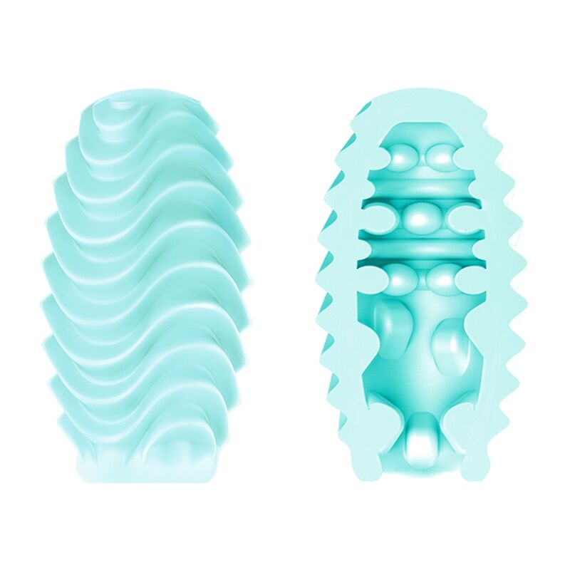 PRETTY LOVE – TURQUOISE DOUBLE SIDED MASTURBATOR EGG