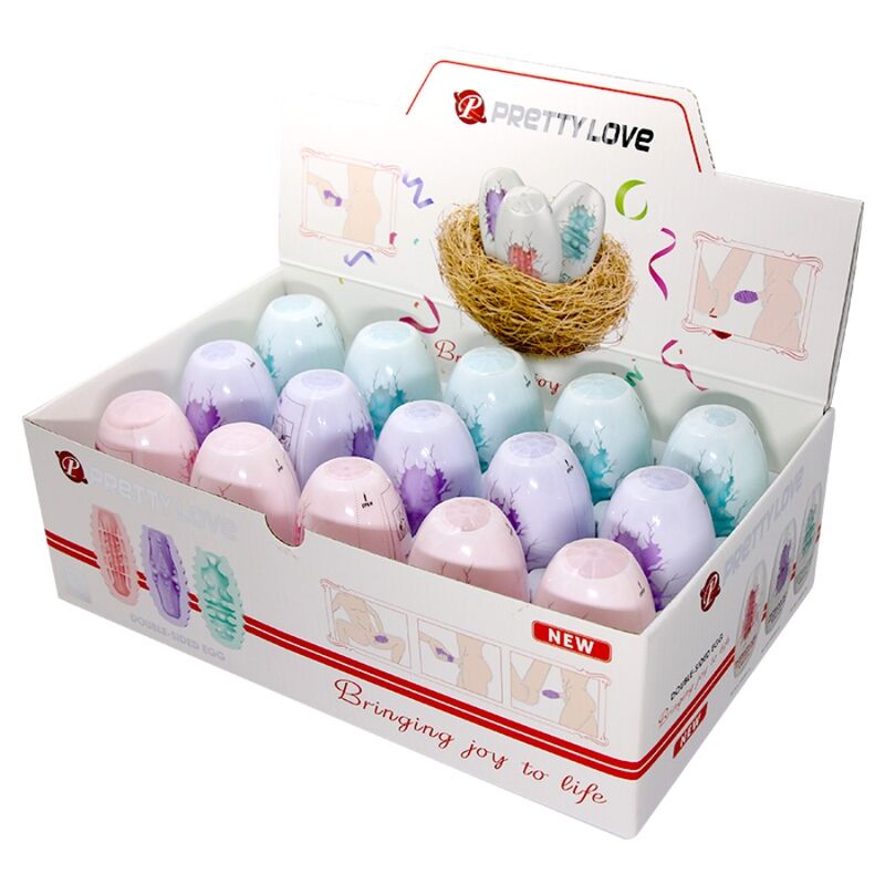 PRETTY LOVE – DOUBLE SIDED MASTURBATOR EGG 15 UNITS