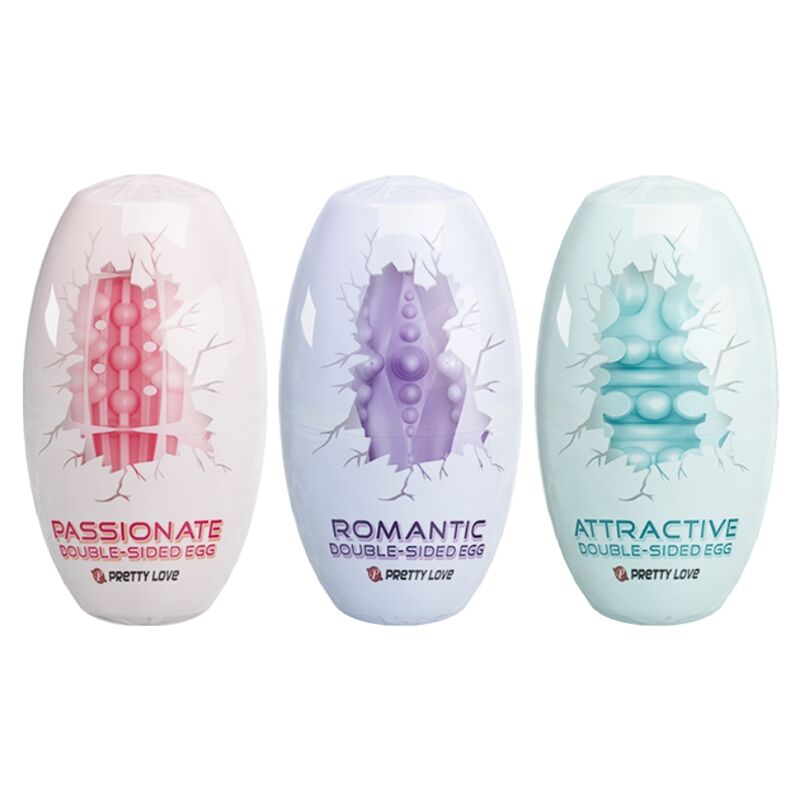 PRETTY LOVE – DOUBLE SIDED MASTURBATOR EGG 15 UNITS
