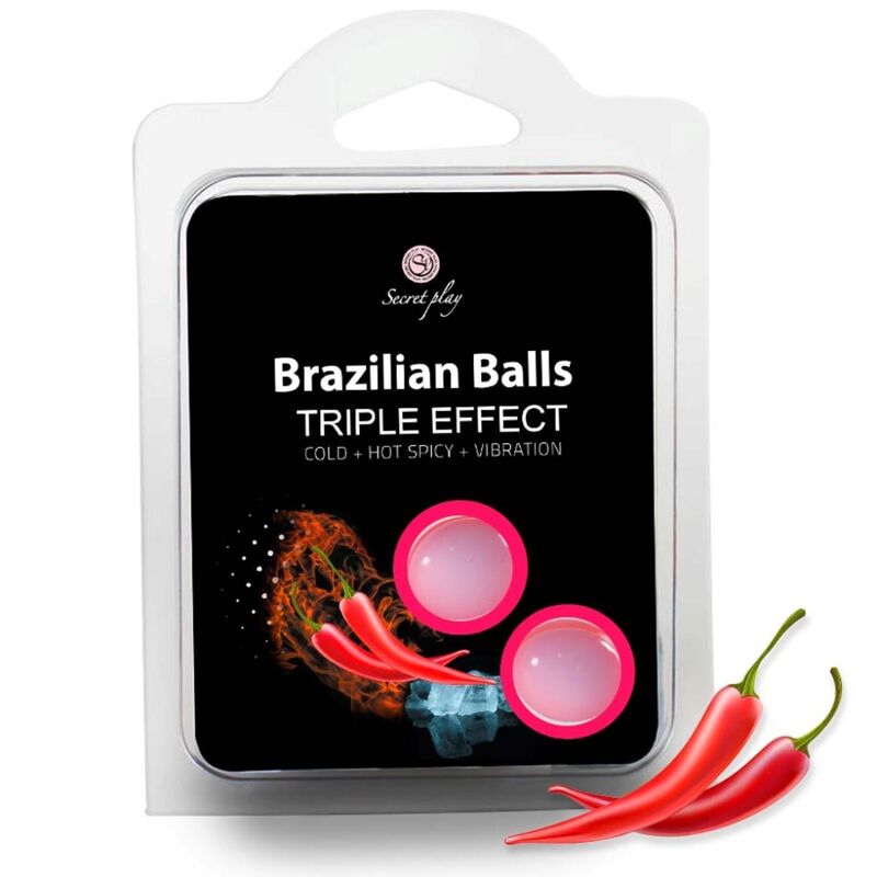 SECRETPLAY – SET 2 BRAZILIAN BALLS TRIPLE EFFECT