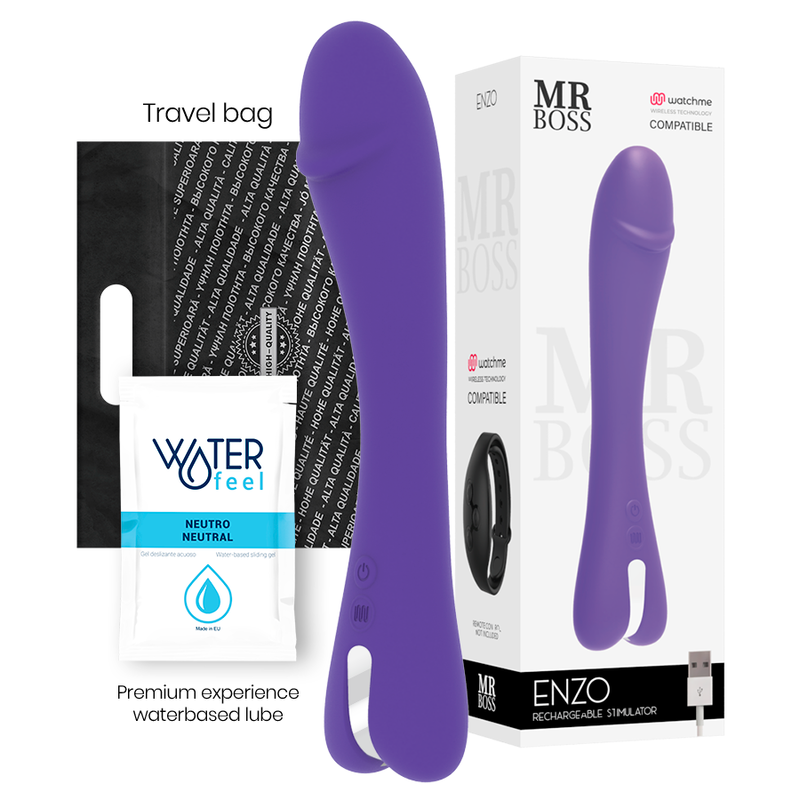 MR BOSS – ENZO VIBRATOR WATCHME WIRELESS TECHONOLOGY COMPATIBLE