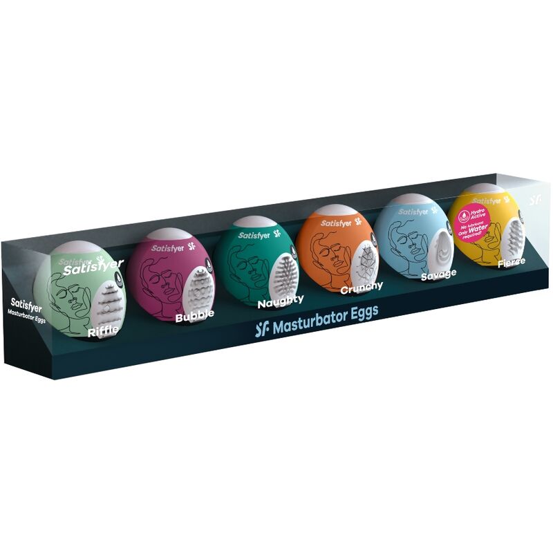 SATISFYER – MASTURBATOR EGGS 6 UNITS SET