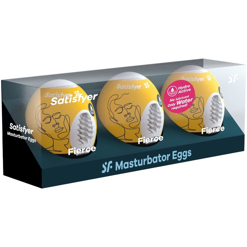 SATISFYER – 3 MASTURBATOR EGGS FIERCE
