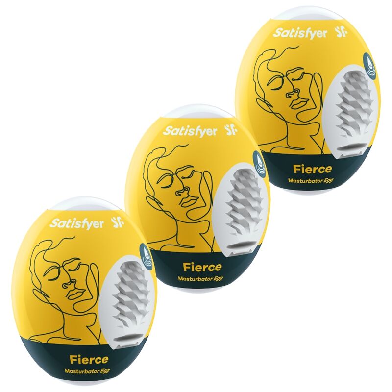 SATISFYER – 3 MASTURBATOR EGGS FIERCE