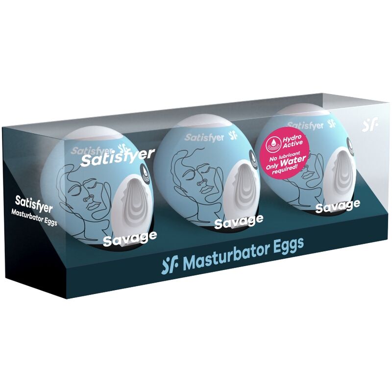 SATISFYER – 3 MASTURBATOR EGGS SAVAGE