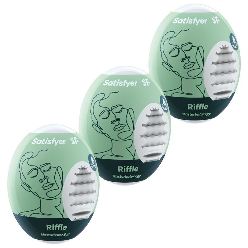 SATISFYER – 3 MASTURBATOR EGGS RIFFLE