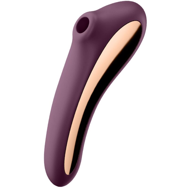 SATISFYER – DUAL KISS AIR PULSE VIBRATOR WINE RED