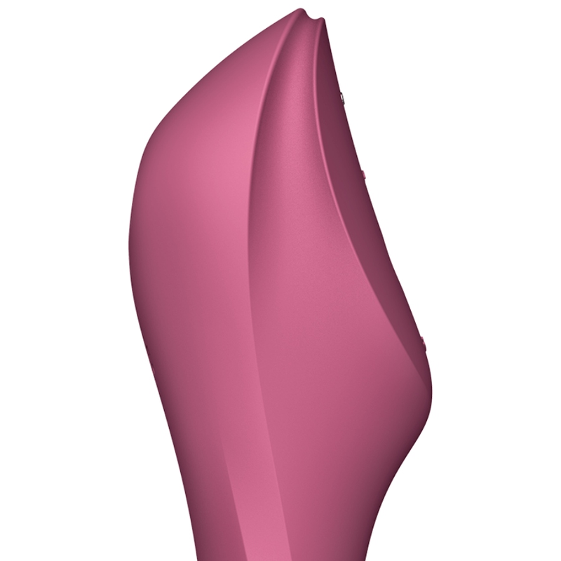 SATISFYER – CURVY TRINITY 3 AIR PULSE VIBRATOR RED
