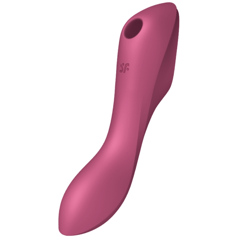 SATISFYER – CURVY TRINITY 3 AIR PULSE VIBRATOR RED