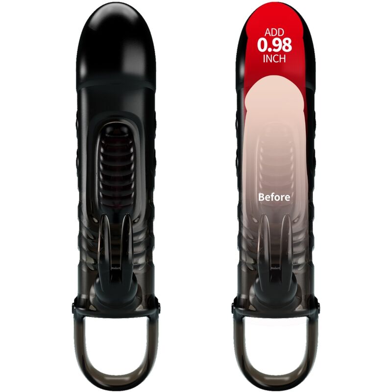 PRETTY LOVE – SLOANE RABBIT PENIS SHEATH BLACK
