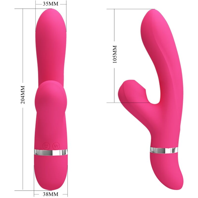 PRETTY LOVE - WILLOW RABBIT VIBRATOR AND SUCTION - Image 3