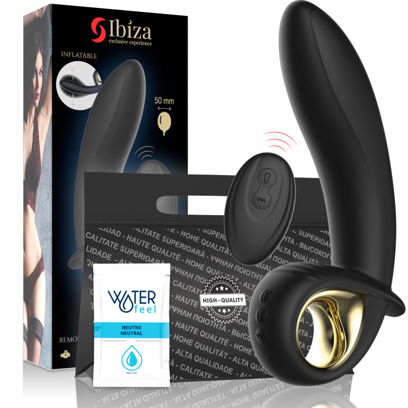 IBIZA – POWERFUL INFLATABLE ANAL/VAGINAL VIBRATOR REMOTE CONTROL