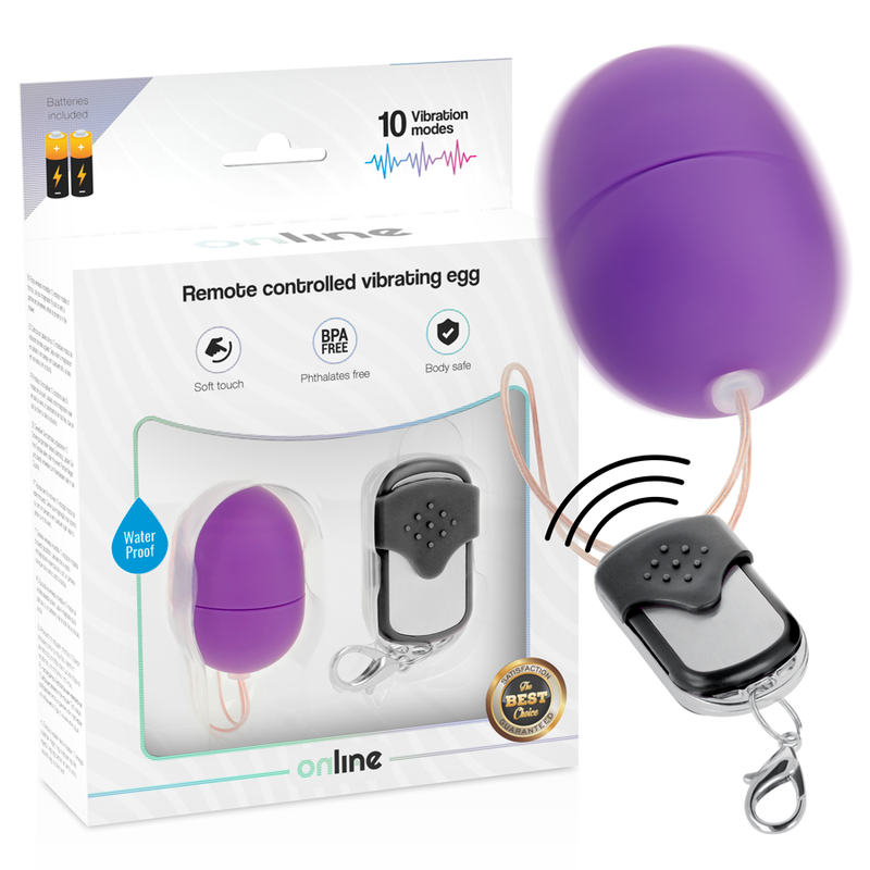 ONLINE – REMOTE CONTROL VIBRATING EGG S PURPLE