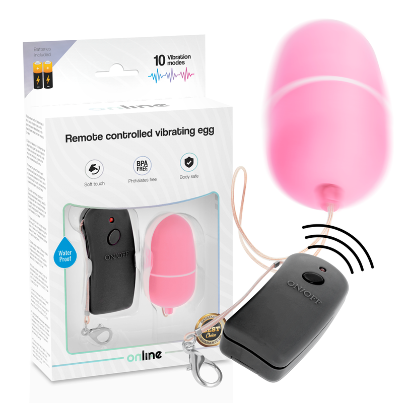 ONLINE – REMOTE CONTROLLED VIBRATING EGG PINK