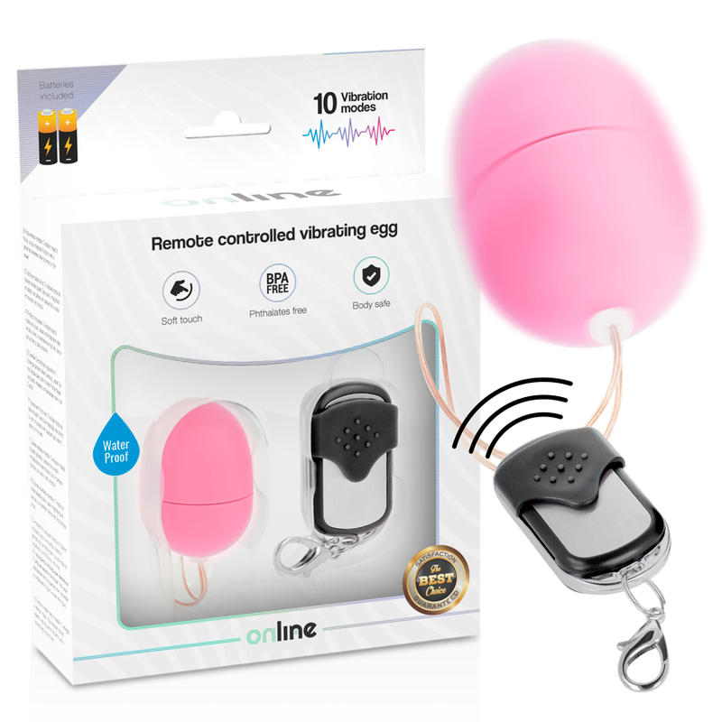 ONLINE – REMOTE CONTROL VIBRATING EGG S PINK