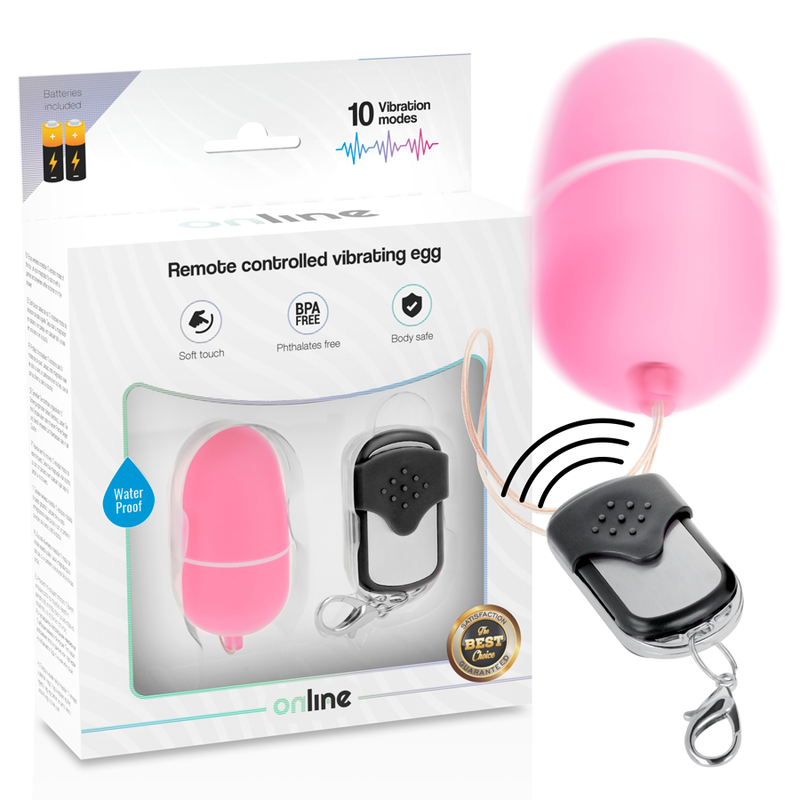 ONLINE – REMOTE CONTROL VIBRATING EGG M PINK