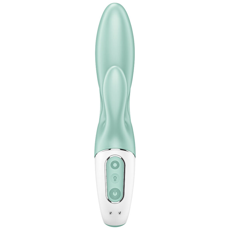 SATISFYER – AIR PUMP BUNNY 5+ INFLATABLE RABBIT VIBRATOR APP GREEN